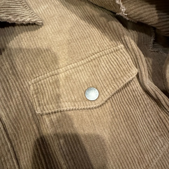 Bohme Corduroy Shacket shirt jacket Camel Small - Picture 10 of 11